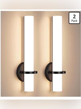 Black Wall Sconces Set of 2